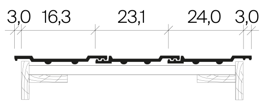 Reformziegel Z11v Doppelwulst