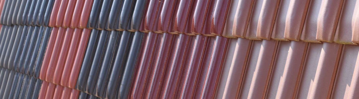 Surface with different roof tiles from Jacobi